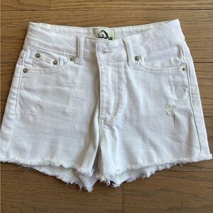 Jordache Premium brand girls white denim shorts. Size 10. Perfect condition!